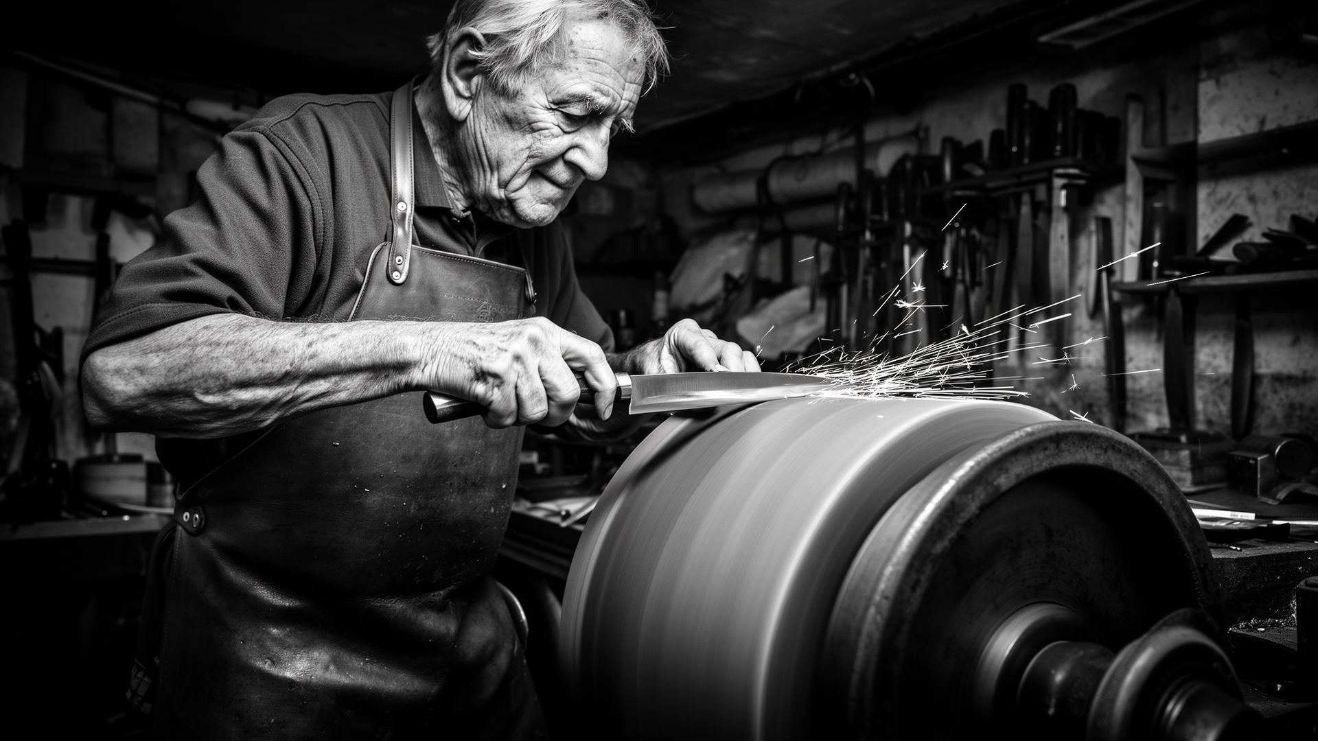 Solinger Schleifer am Werk